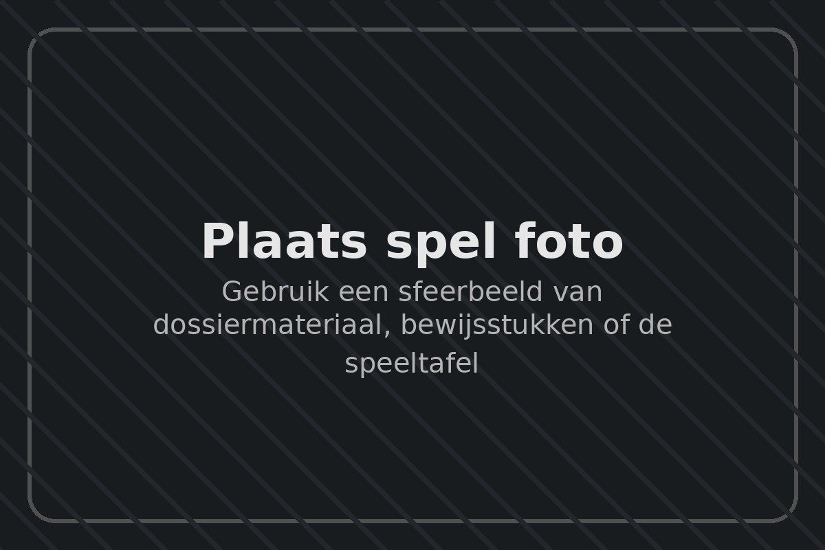 Foto van het moordspel